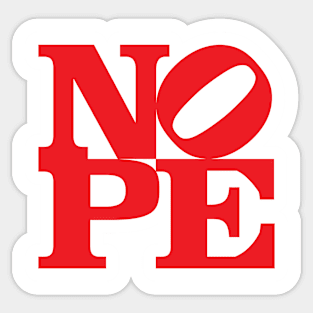 NOPE Sticker